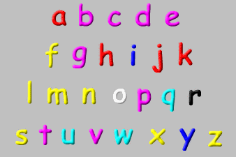 image of the letters of the alphabet.