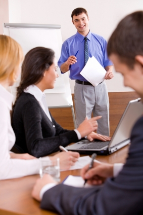 Man giving a presentation